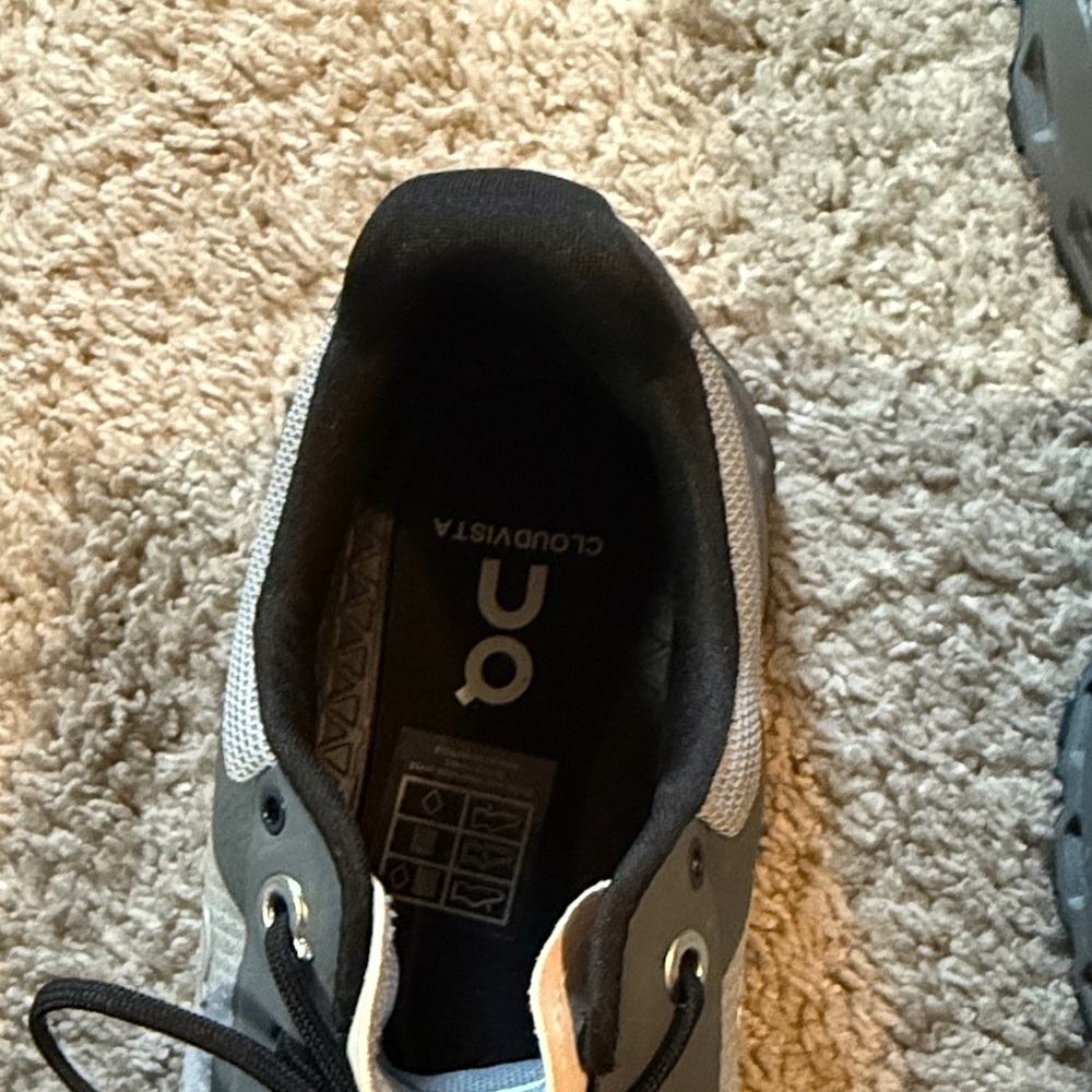 On Running women’s cloud vista pale Blue, gray and pale pink  Shoes - Picture 2 of 7